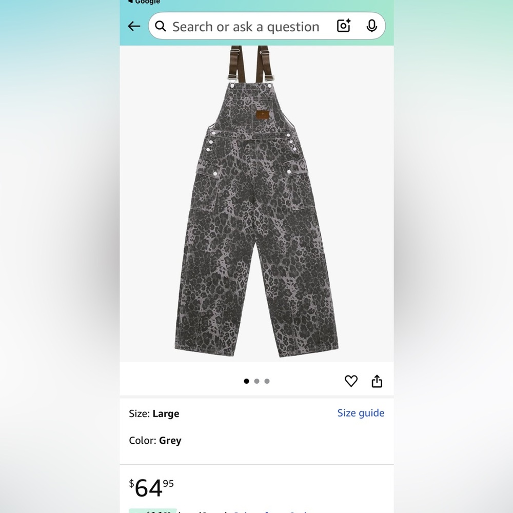 Aelfric Eden womans Leopard Print Jeans - brown & black